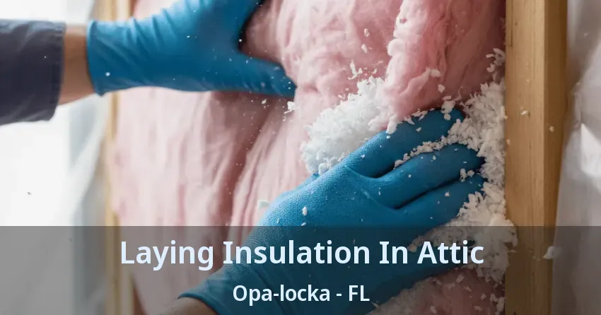 Laying Insulation In Attic Opa-locka - FL